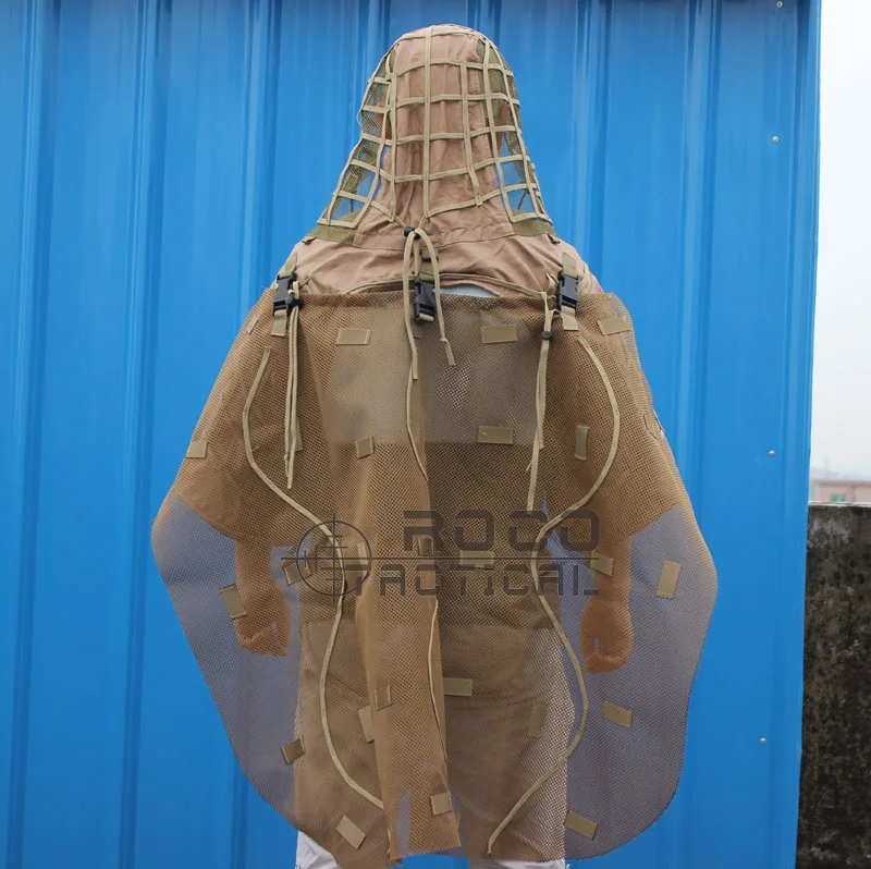 Тактический снайперский Ghillie капюшон со спинкой Ghillie накидка охотничий военный Ghillie Viper капюшон для страйкбола пейнтбола Wargame
