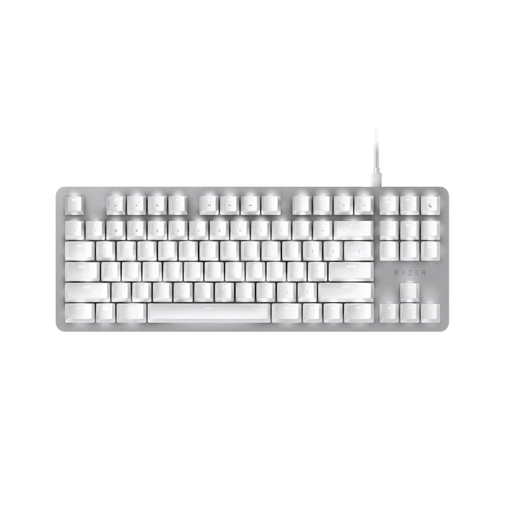Razer BlackWidow клавиатура с подсветкой 87 клавиш механические переключатели Проводная клавиатура бесшумные тактильные оранжевые переключатели для ПК