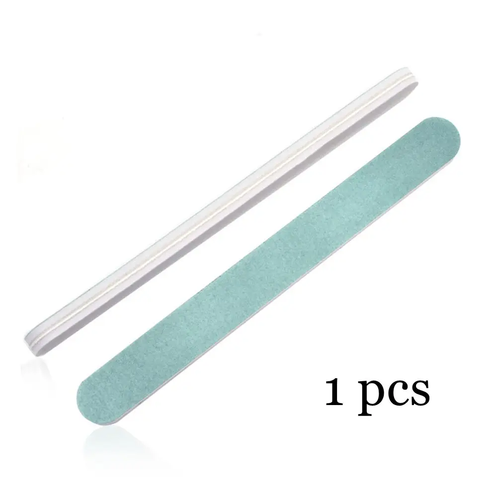 Nail file white Шлифовальный буферный блок MIZHSE для маникюра, педикюра, Гель-лак для ногтей, пилочка для ногтей, аксессуары для дизайна ногтей из нержавеющей стали, вилка для ногтей - Цвет: Nail file white