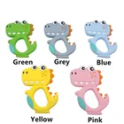 Chengkai 10 шт. силиконовых кейсов для зубов в форме коалы слон Единорог Рождество Прорезыватель дерева DIY Детская пустышка на цепочке с прищепкой манекен прорезывания зубов ювелирные изделия игрушка в подарок