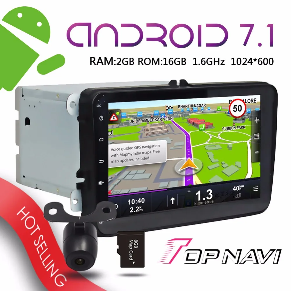 Topnavi 8 ''Android 7.1 Авто мультимедийные плееры для VW Magotan Caddy Passat Sagitar Tiguan Touran Jetta
