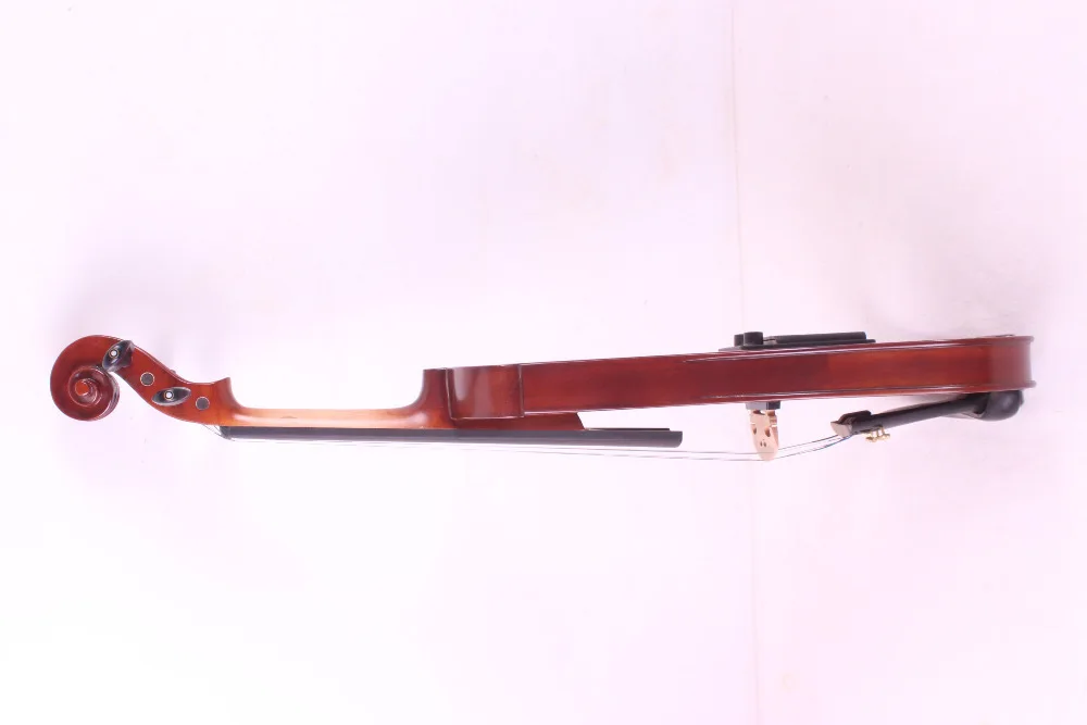 Белый красный 4/4 электрическая скрипка бесшумный звукосниматель тонкий тон