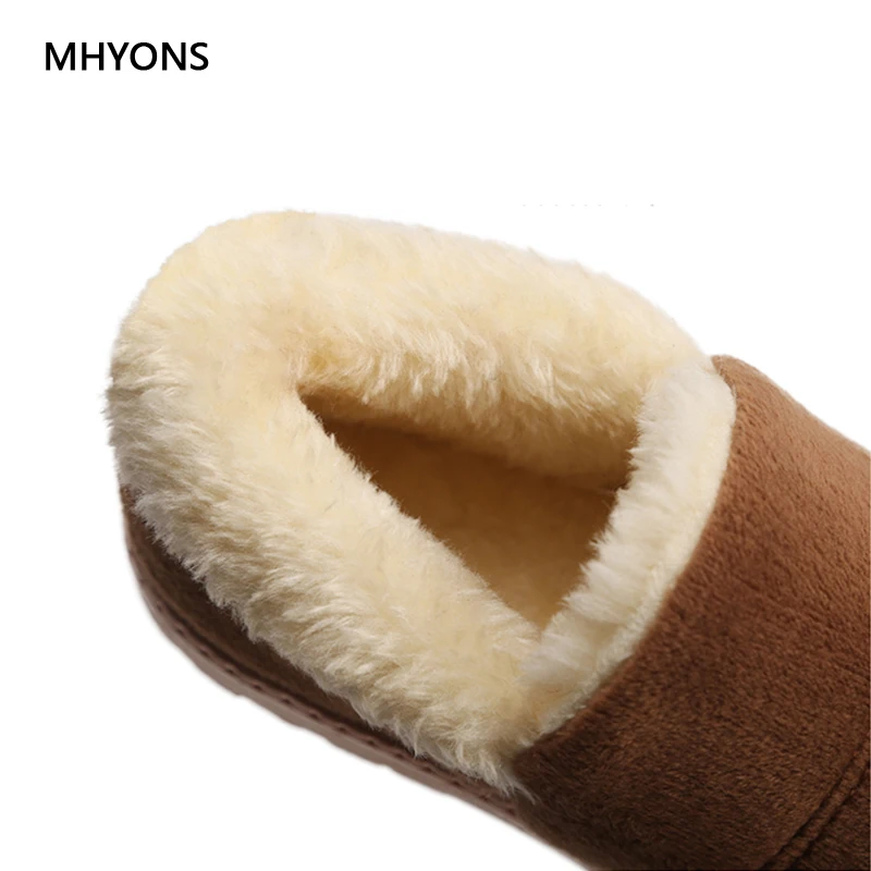 MHYONS/Новые Детские Хлопок обувь Дети домашняя осень-зима толстые теплые