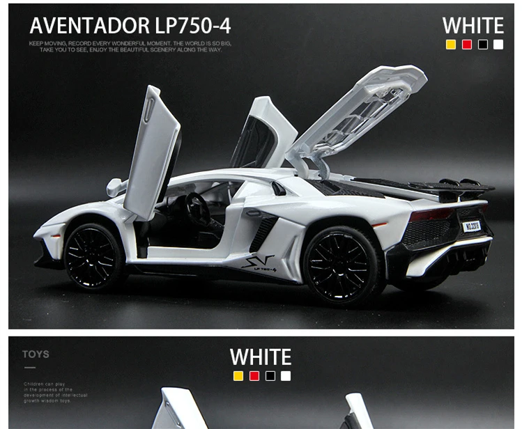 LP770 LP750 Модель литья под давлением из 1:32 сплава, автомобильный звуковой свет, игрушка для автомобиля, миниатюрная модель машинки, игрушки для детей, подарок