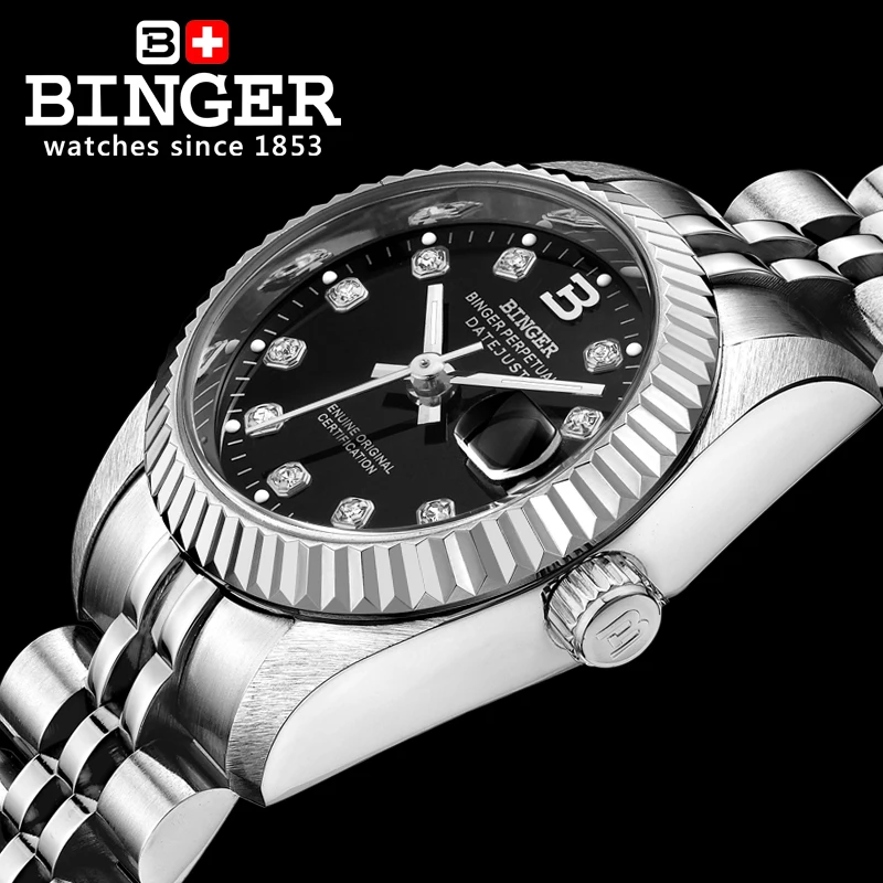 Швейцарские роскошные Брендовые женские часы бингера автоматические