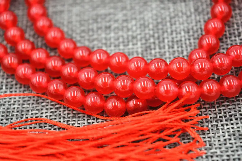 wb Women Gift word Love HOT 6mm Tibetan Buddhism red stone Prayer Bead Mala Necklace AAA mujer for silver-jewelry | Украшения и