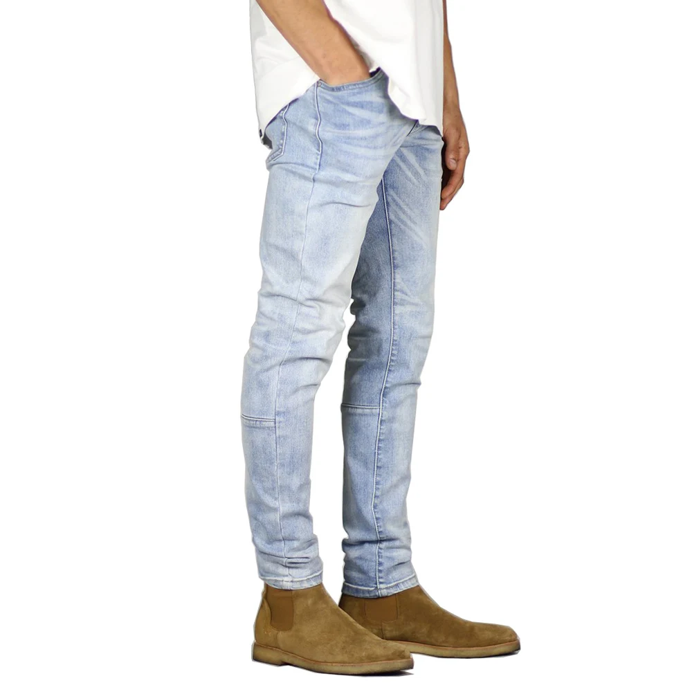 Solid Color Jeans Men Jeans Fashion Stretch Design Skinny Jeans