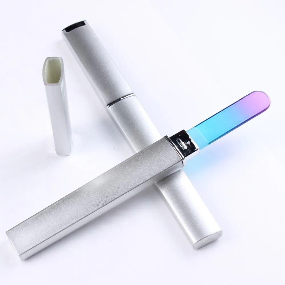 Профессиональный стеклянный буфер 5 шт. разноцветные стеклянные пилки для ногтей