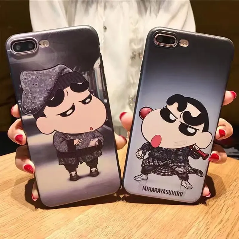 3D стерео рельеф Crayon Shinchan ТПУ мягкий чехол для телефона Apple iphone 7 plus задняя крышка