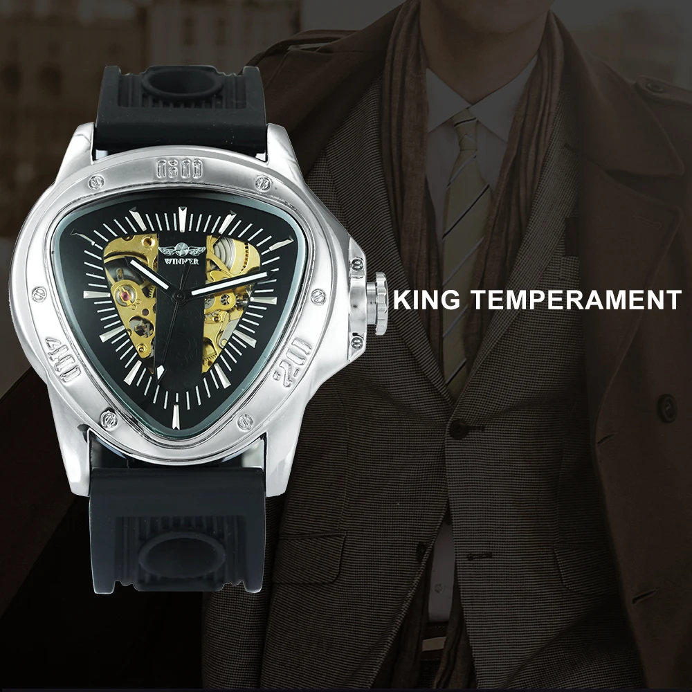 Часы наручные WINNER Мужские механические креативные спортивные брендовые