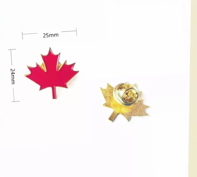 

Maple leaf cultural products maple leaf pattern metal paint brooch