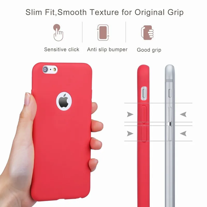 Portefeuille тонкий мягкий чехол из ТПУ для iPhone 6 s 7 Роскошные hoesjes coque телефон килифи
