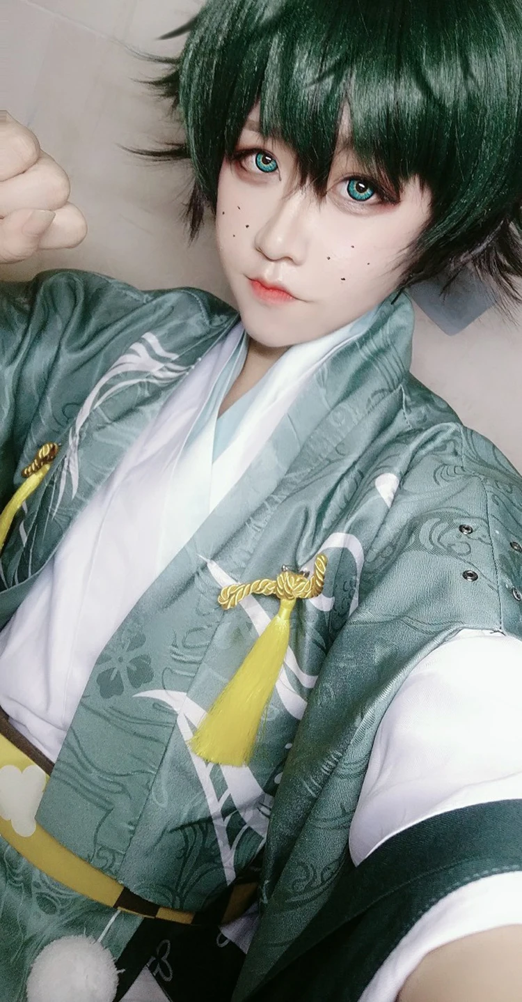 Аниме Boku no MY HERO Academy Midoriya izku, карнавальный костюм, цветочное праздничное кимоно, Униформа, полный комплект, новинка