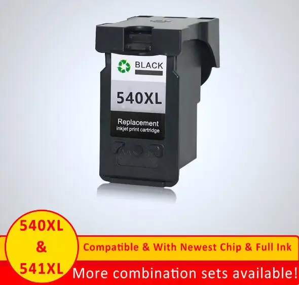 1pc BK XiangYu PG540 PG-540 PG 540 Черный чернильный картридж для Canon PG-540 MX375 MX395 MX435 MG2150 MG2250 MG3150 MG3250 MG4150 MG3650 - Цвет: 1pc BK