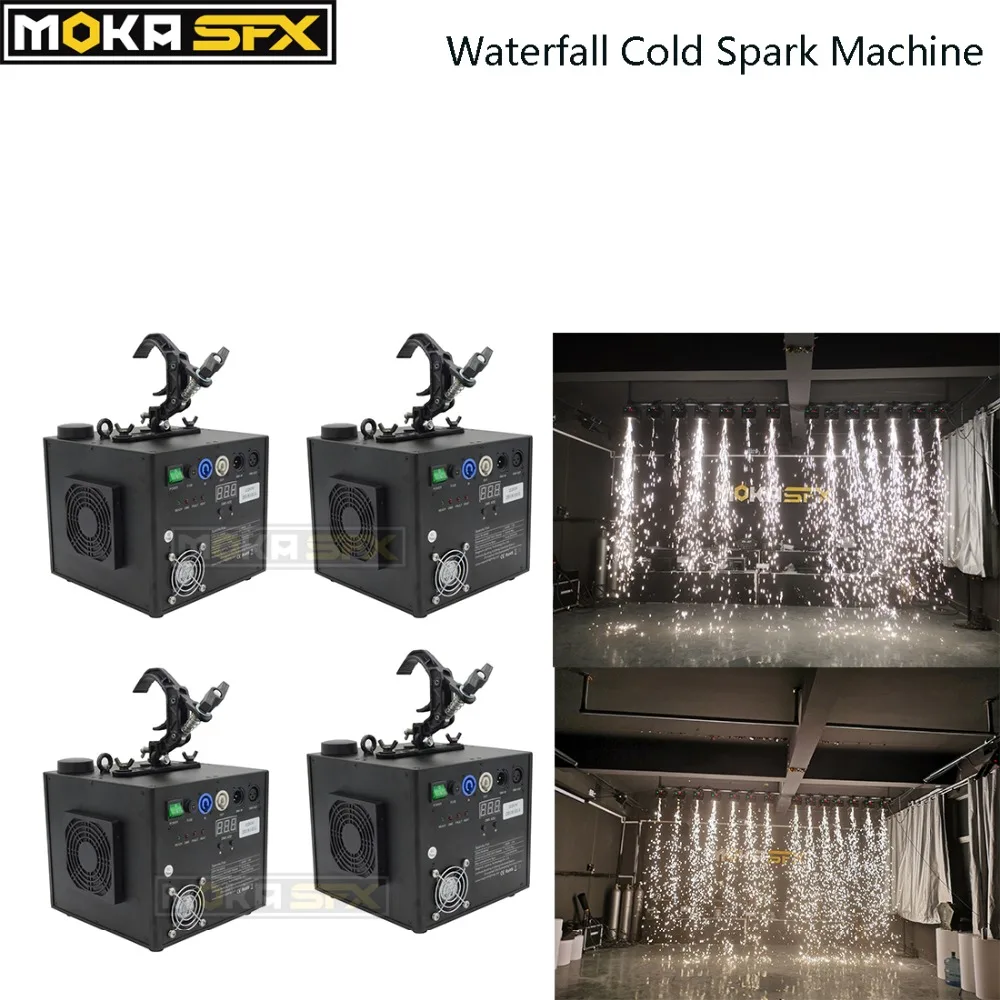 

4 шт. водопады холодная Искра фейерверк машины с 4в1 чехол полета DMX беспроводной пульт дистанционного управления для свадьбы клуба сценичес...