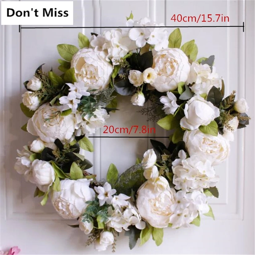 Роза цветы гирлянда сельское хозяйство Осеннее украшение шелковые аксессуары