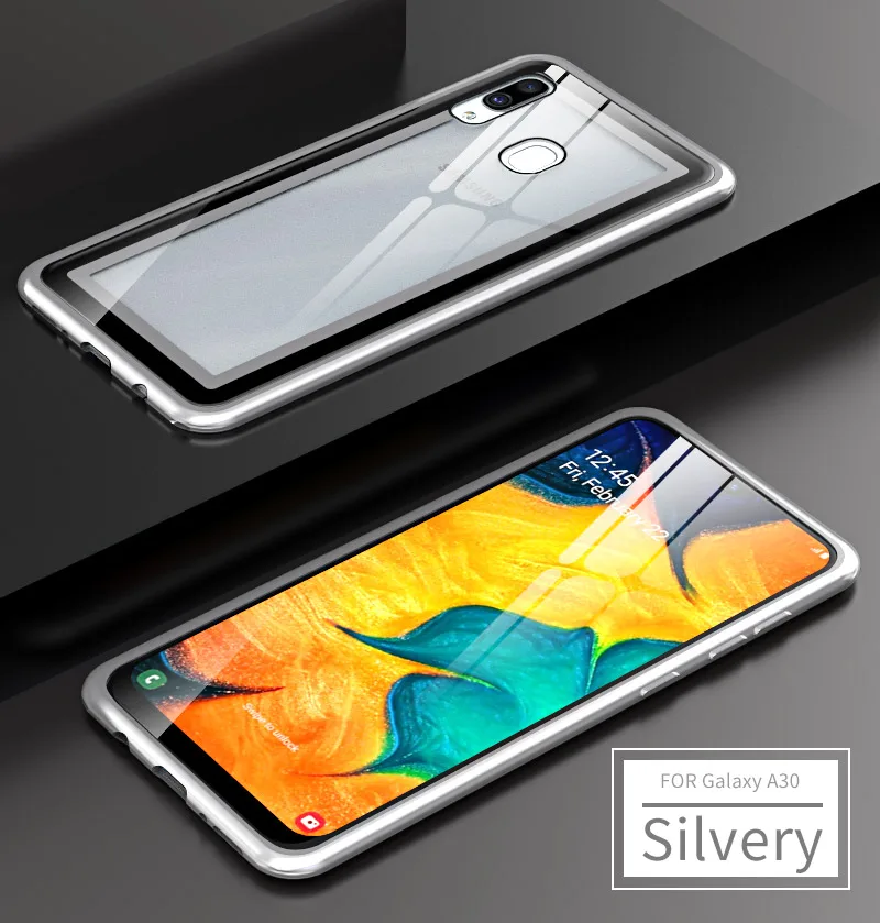 Роскошный полный защитный чехол для samsung a50 чехол 360 прозрачный чехол из закаленного стекла чехол s для samsung Galaxy A30 A40