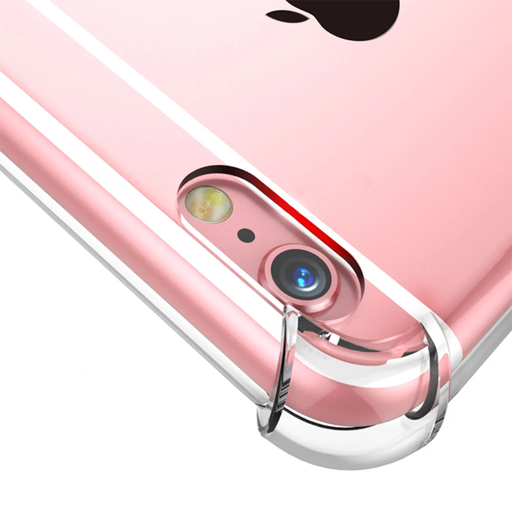Ультратонкий Мягкий ТПУ чехол для iPhone 5 SE 6 6S 7 8 Прозрачный plus 7plus 8Plus X XS XR MAX |