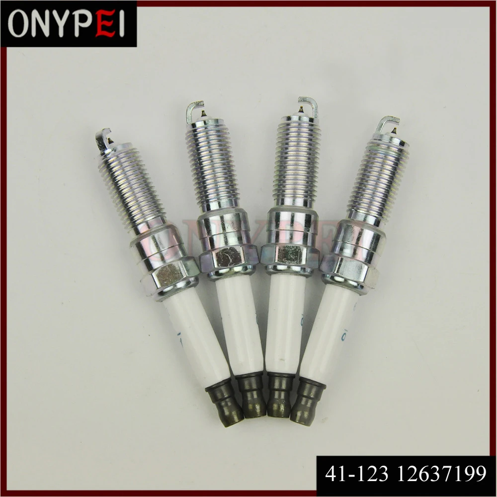 

4X 41-123 12637199 Iridium Spark Plug For Buick LaCrosse Regal Cadillac Seville Chevrolet Captiva Sport Equinox Pontiac Solstice