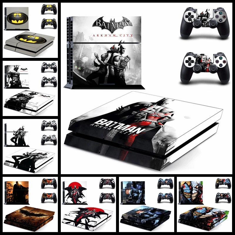 Batman: Arkham City наклейки стикеры на кожу для Playstation 4 PS4 консоли + из 2 предметов