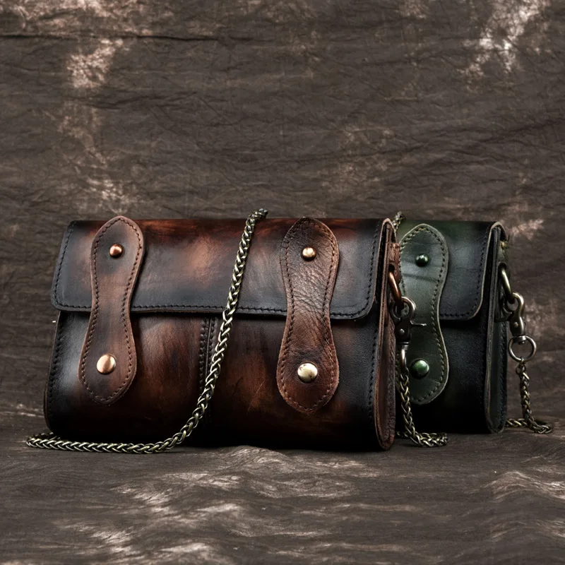 Женская сумка-мессенджер из натуральной воловьей кожи | Багаж и сумки