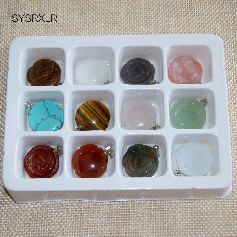 Модные смешанные разнообразные ожерелья из 12 искусственных роз в форме