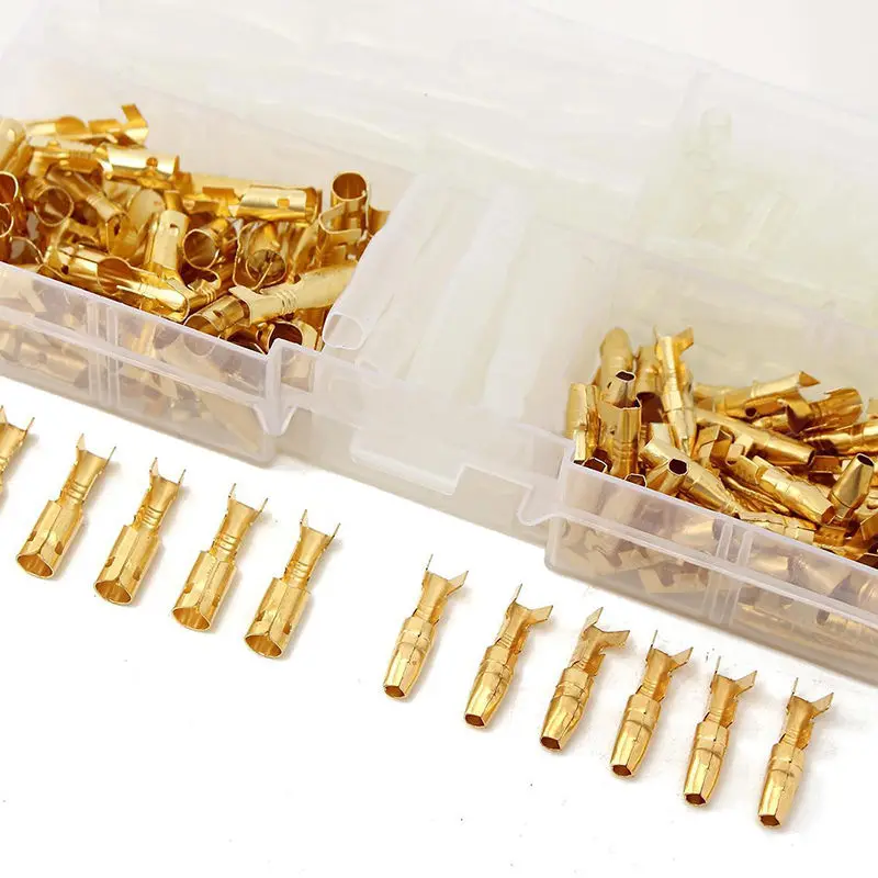 120 шт. Латунные разъемы 3 5 мм клеммы типа папа и мама комплект с изолированной