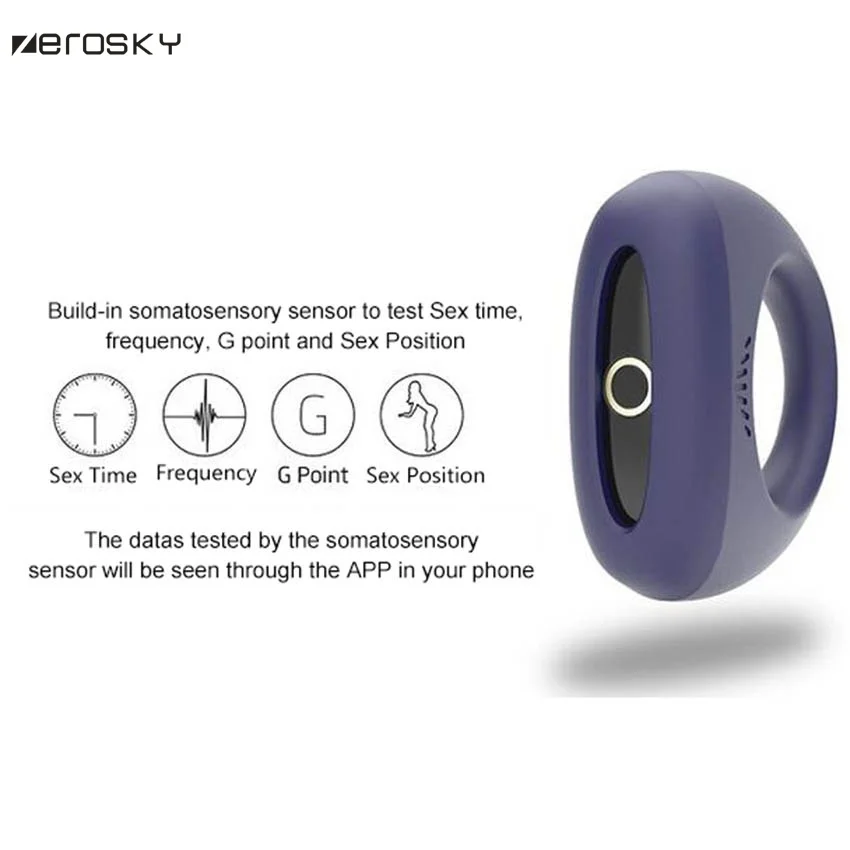 Пригодное для носки умное кольцо на пенис по телефону вибрационное беспроводное