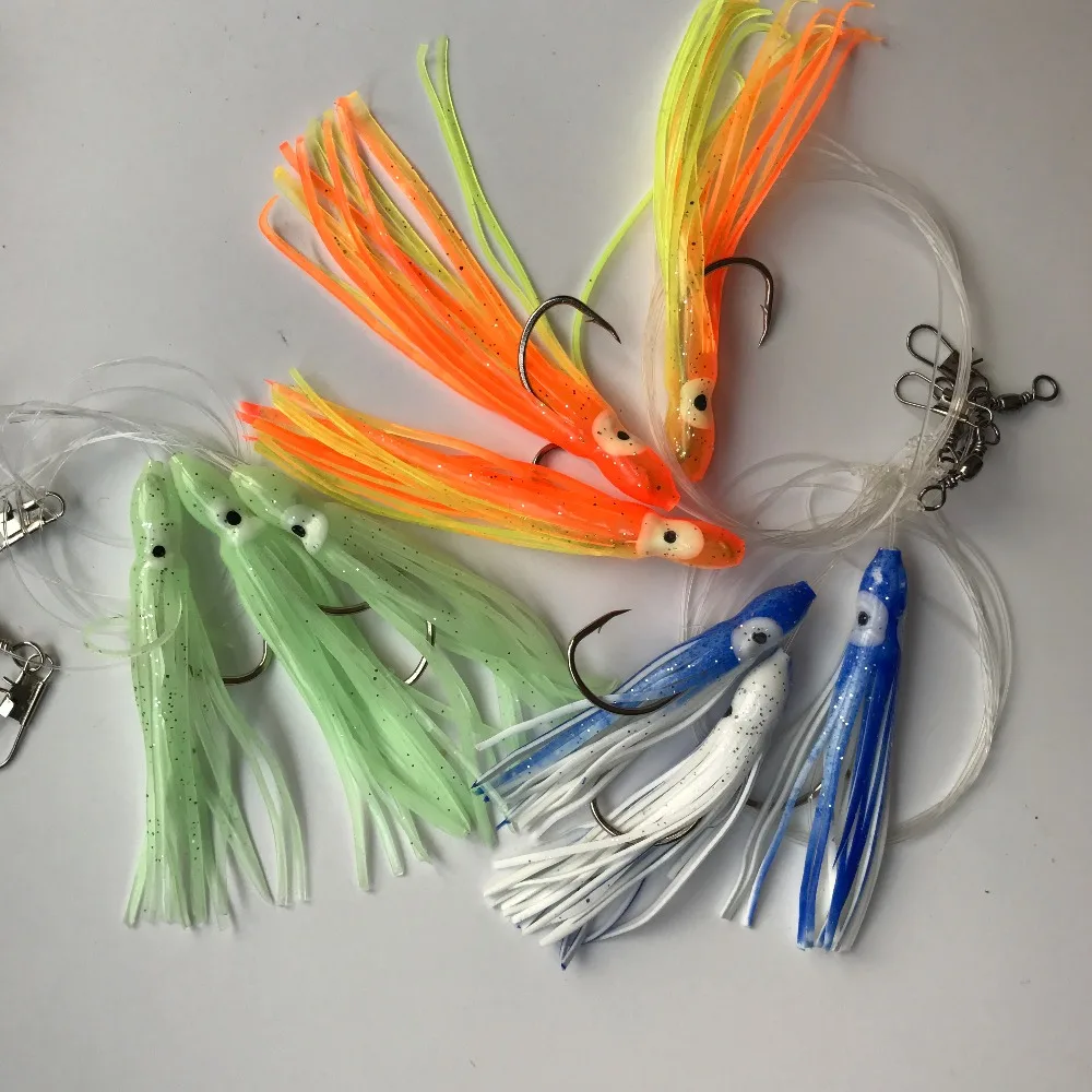 Искусственные 6 мешков искусственные приманки в виде осьминога Сабики