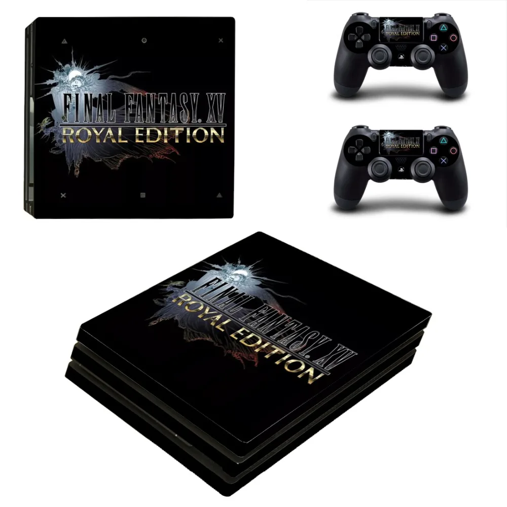 Final Fantasy Королевский издание PS4 Pro кожи Стикеры для Игровые приставки 4 консоли и 2