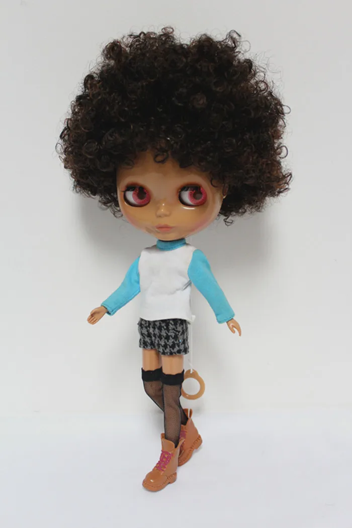 Кукла Blygirl Blyth коричневая взрывобезопасная кукла с кудрявыми волосами 7048BL411