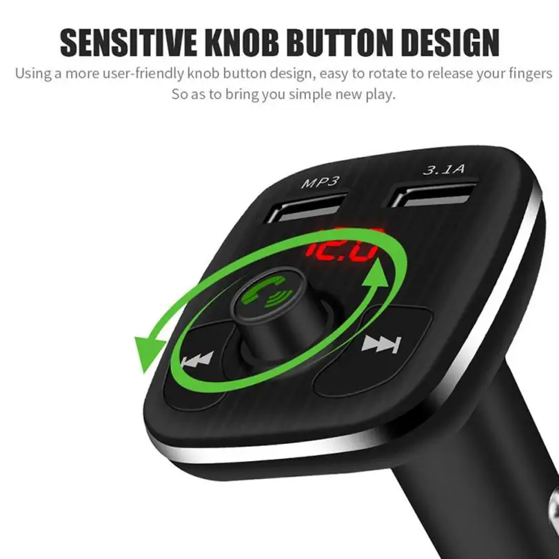 Новые автомобильные зарядные устройства с двумя usb-портами Bluetooth FM передатчики