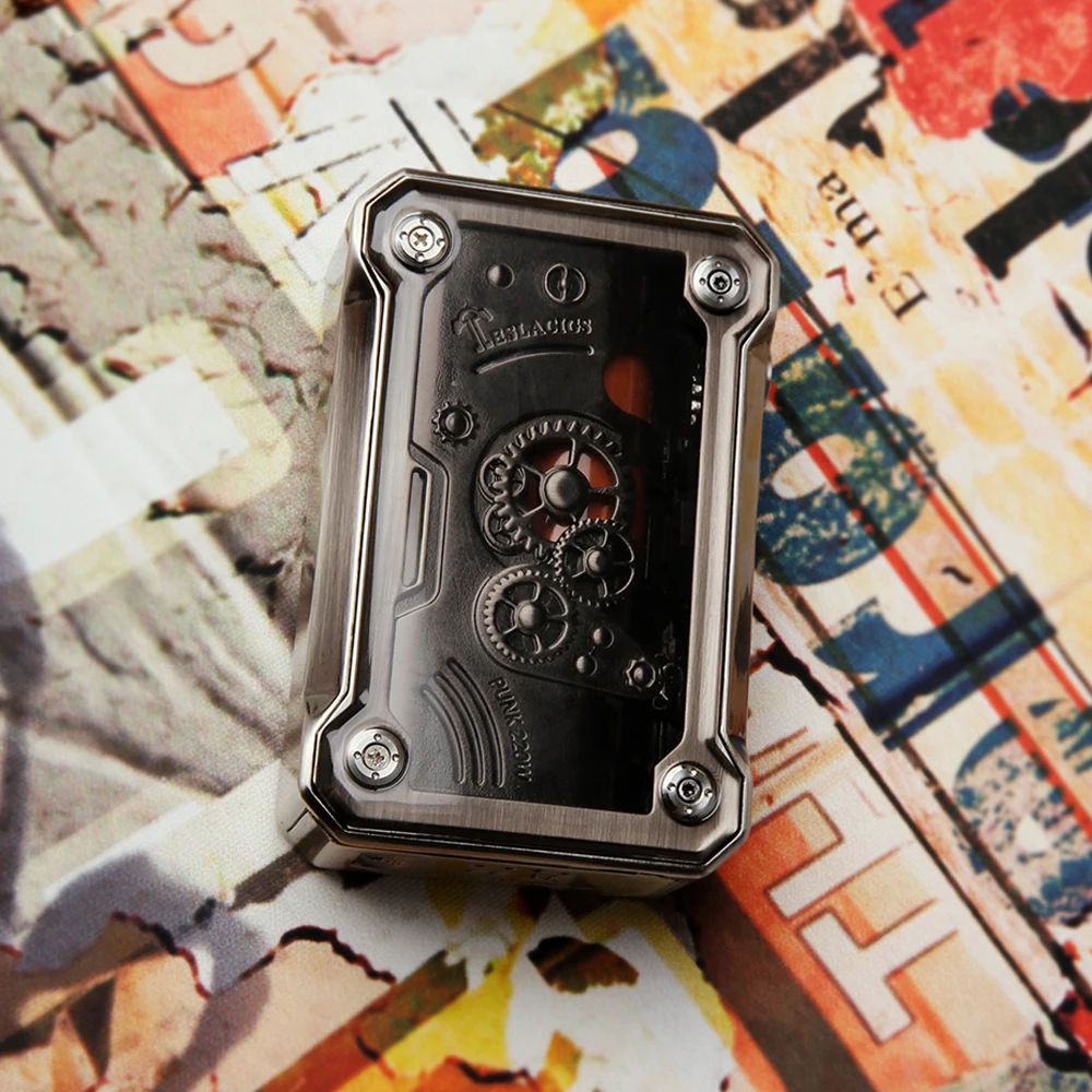 220 Вт Tesla Punk TC Box MOD Макс 220 Вт Выходная огромная мощность VW/TC/TCR No 18650 Батарейный блок мод в стиле панк мод Vs DRAG Mod