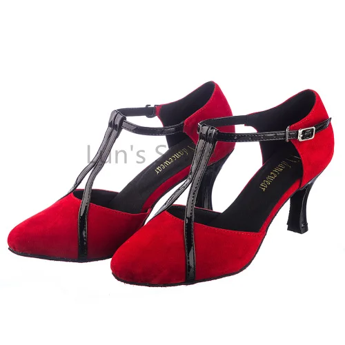 New Free Shipping Red Suede Closed Toe Dance Shoe Ballroom Salsa Latin Tango Bachata Dancing Shoes ALL Size | Спорт и развлечения
