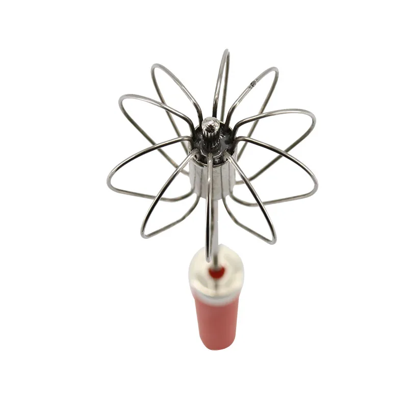 Полуавтоматический Миксер для яиц ручной самоповорачивающийся венчик из