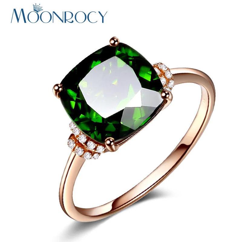 MOONROCY, кубический цирконий, Зеленый Кристалл, вечерние, CZ, свадебные кольца, квадратные ювелирные изделия, опт, для женщин, девочек, подарок, для женщин, s палец, капля