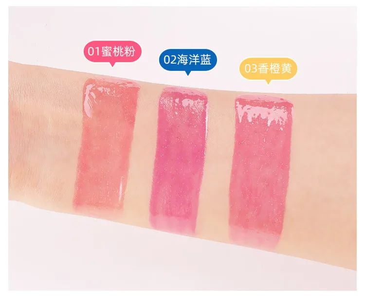 99% Natural Moisturizing Starry Lip Gloss Lipstick Red Color Temperature Transparent Jelly Long-lasting Lip Makeup Lipstick