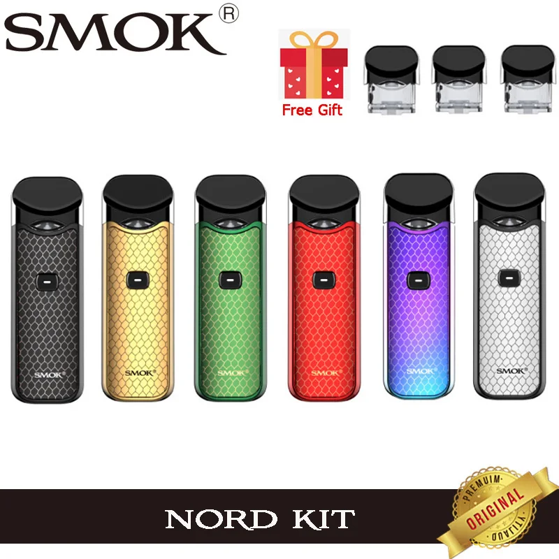 Оригинальный стартовый набор Smok Nord Pod с аккумулятором 1100 мАч 3 мл Форсунка