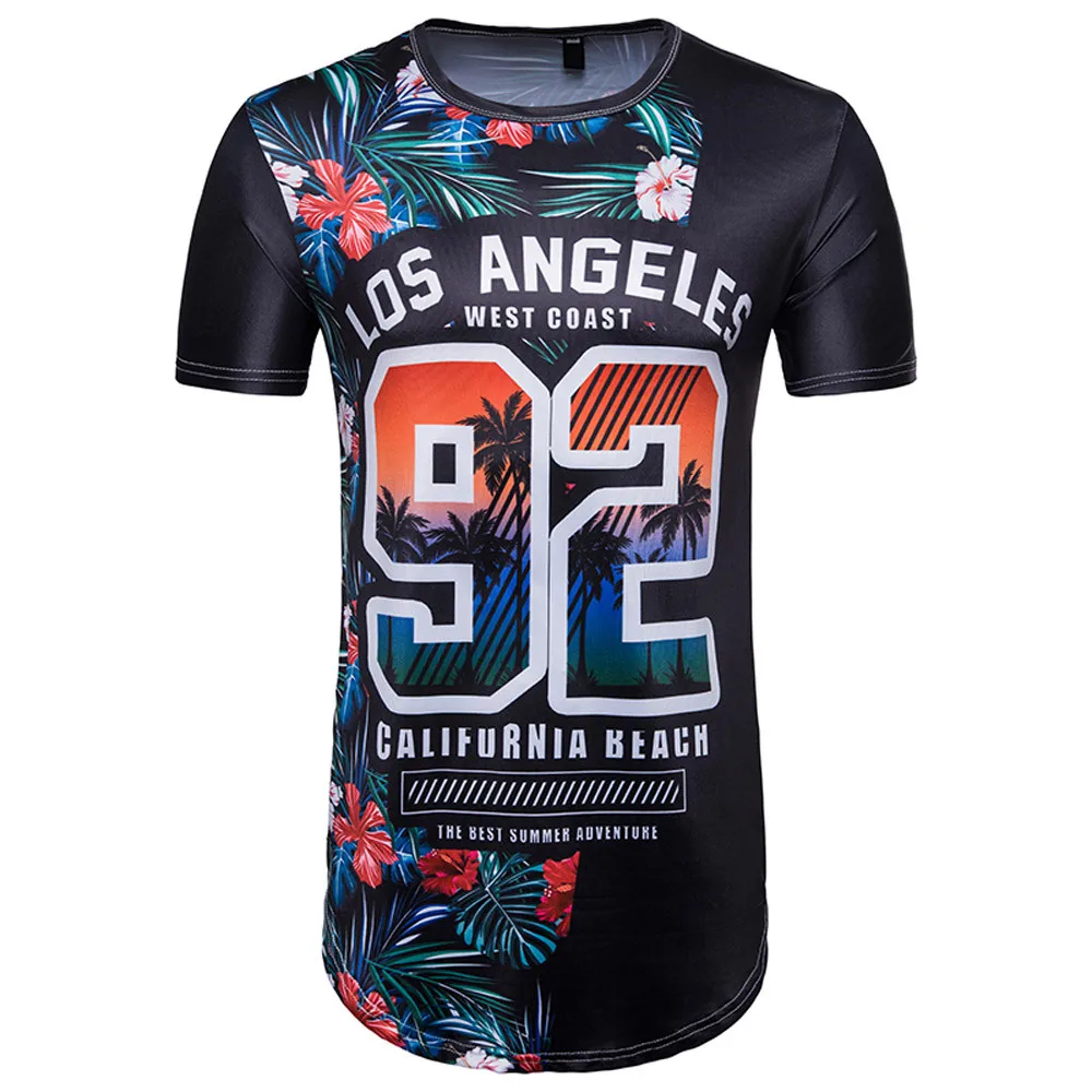 Футболка мужская с круглым вырезом модная повседневная рубашка в полоску