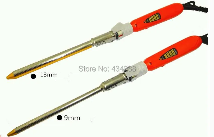 Профессиональная плойка для завивки волос диаметром 9 мм до 31 золотистая