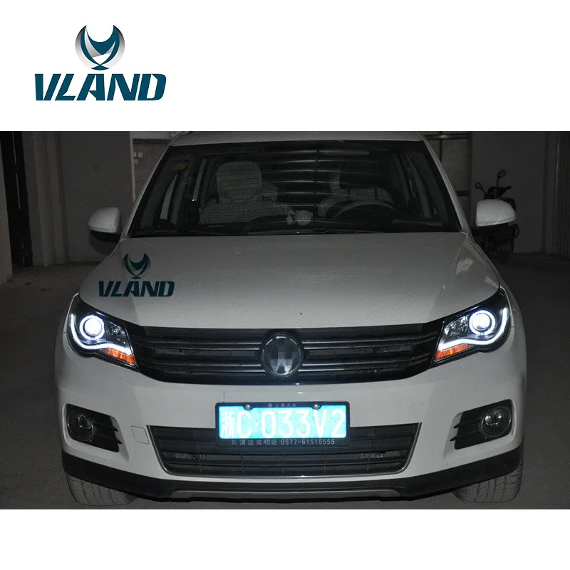 VLAND фабрика для автомобиля фара Tiguan фар 2010 2011 2012 светодиодный дневной свет с H7 би
