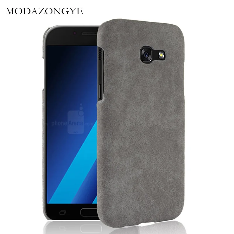 Для samsung Galaxy A5 2017 чехол Чехол кожаный твердый пластиковый на заднюю панель для