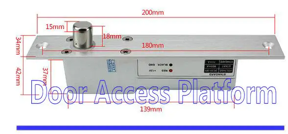 Низкотемпературный Электрический замок для деревянных дверей металлических