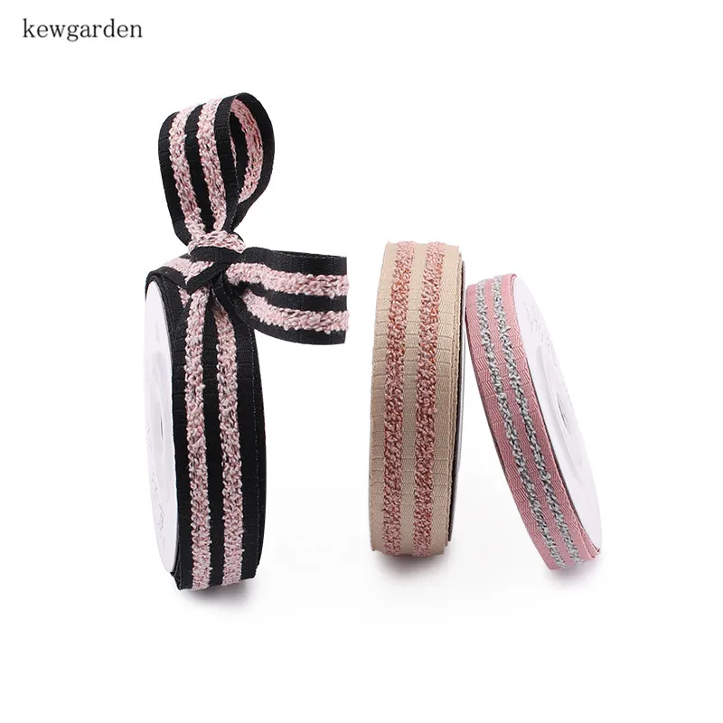 Kewgarden1/8 &quot3/8&quot 5/8 &quot&quot хлопковая льняная лента с водными волнами атласные ленты