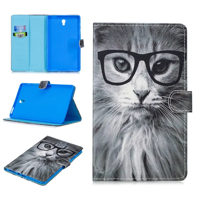 Чехол Funda для samsung Galaxy Tab S, 8,4 дюймов, T700, T705, T705C, SM-700, Модный чехол с животным рисунком, подставка для планшета, чехол