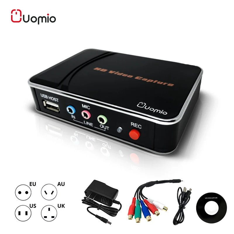 Uomio HDMI карты захвата видео 1080 p HD Регистраторы автономное устройство Ypbpr для Windows PS3