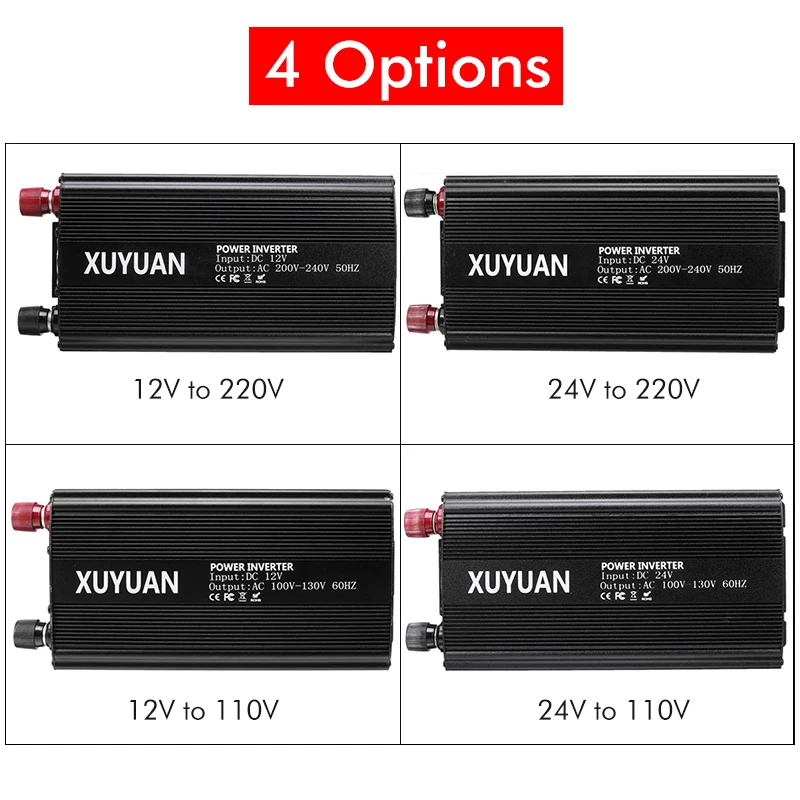 7000W солнечный инвертор 12 V/24 V 110/220 Напряжение Модифицированная синусоида+ 2 светодиодный Дисплей зарядных порта USB для автомобиля с функцией зарядного конвертер трансформатор