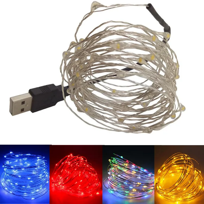 Гирсветильник да светодиодная Водонепроницаемая с питанием от USB 10 м 5