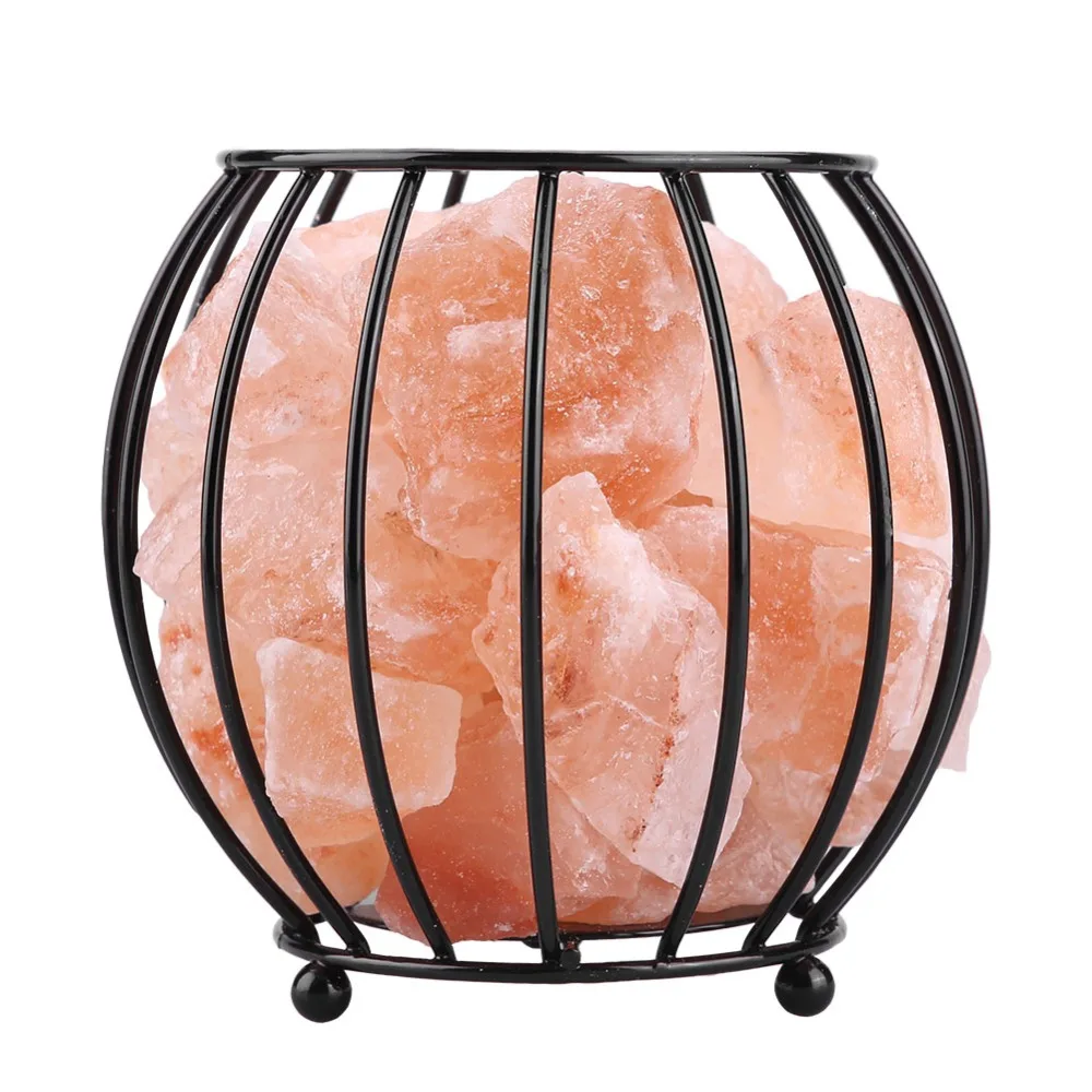 Поворотный цилиндр Гималайская Соляная Лампа US Plug очиститель воздуха