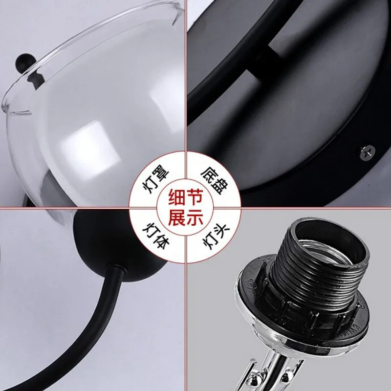 

Simple modern warm single head wall lamp creative led bedside lamp bedroom study corridor light aisle lamps mx4261520